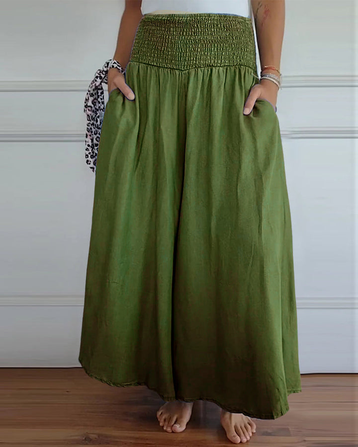 Reina - Relaxed Fit Wide-Leg Pants