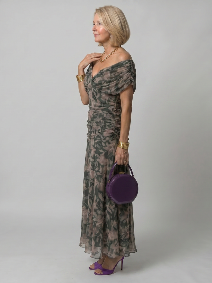 Calen | Off-Shoulder Flowing Midi Dress