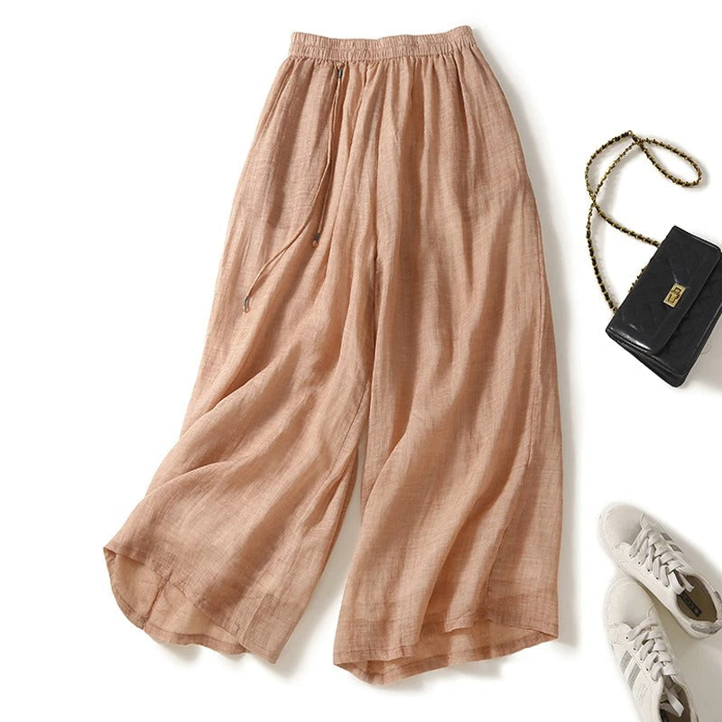Luna | Pantalones de tiro cómodo con cordón