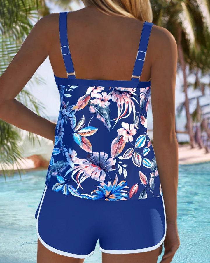 Evie | Floral U-Neck Tankini