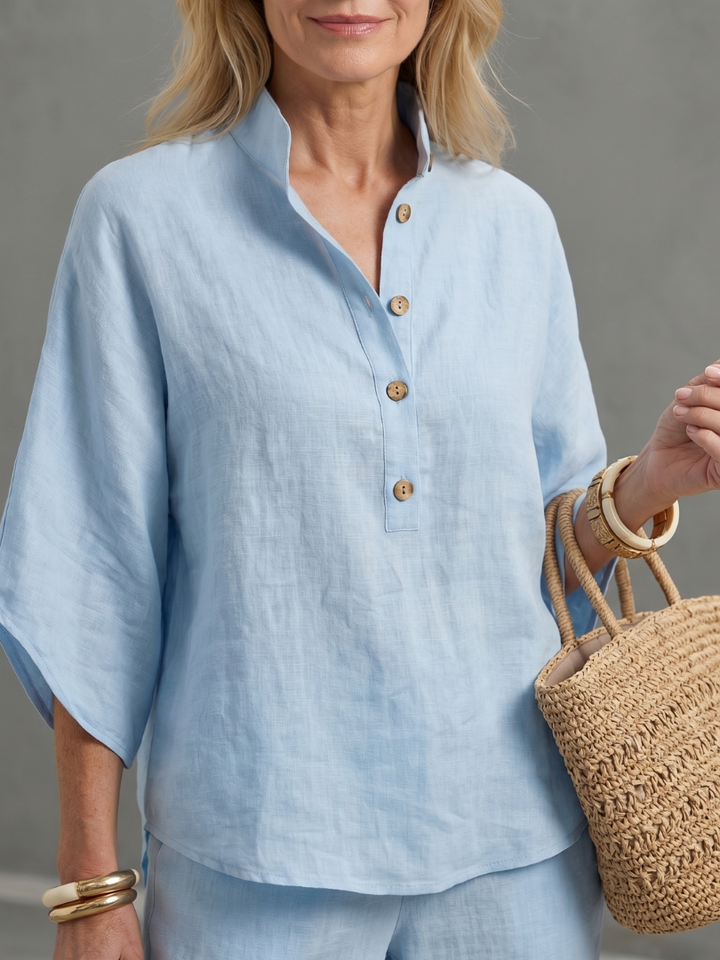 Amity | Relaxed Tunic and Button-Front Trouser Set