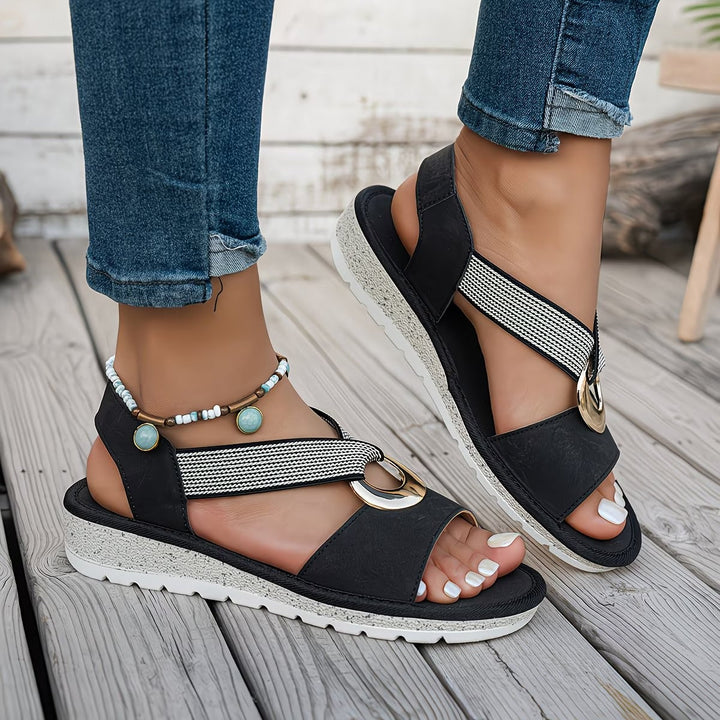 Isadora™ — Stylish Ergonomic Sandals Featuring a Decorative Strap