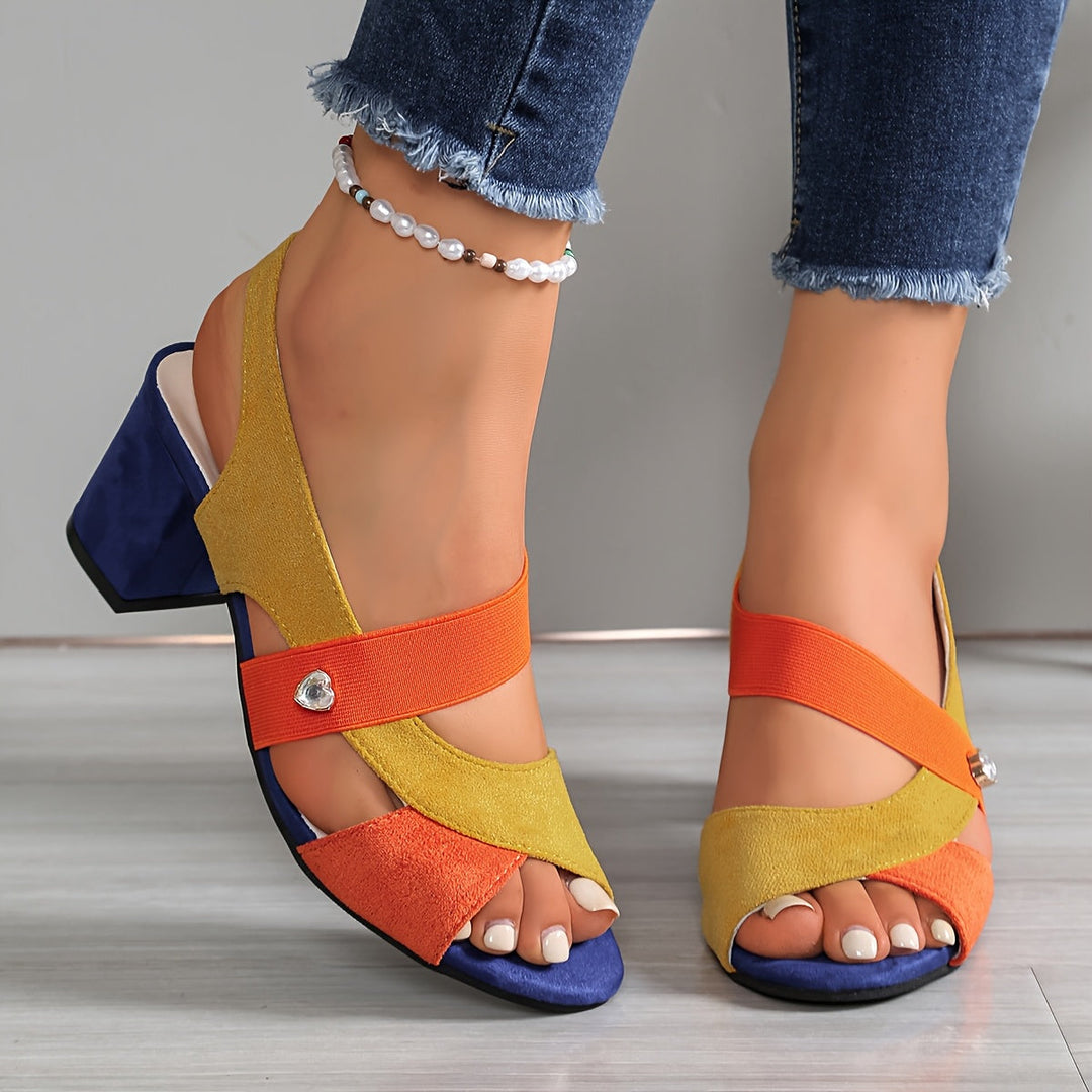 Adelaide - Comfort Block Heels with Orthopedic Support