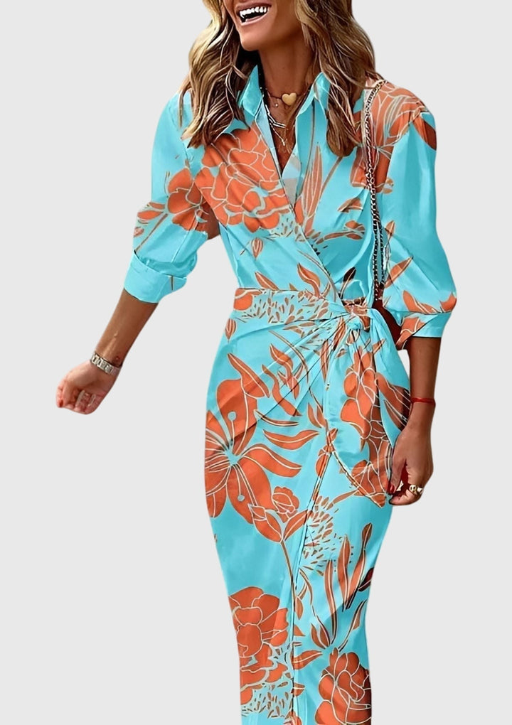 Everly | Stylish Printed Wrap Dress