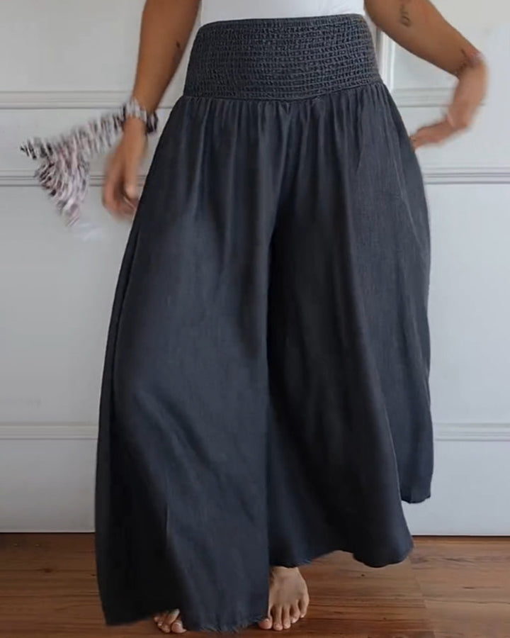 Reina - Relaxed Fit Wide-Leg Pants
