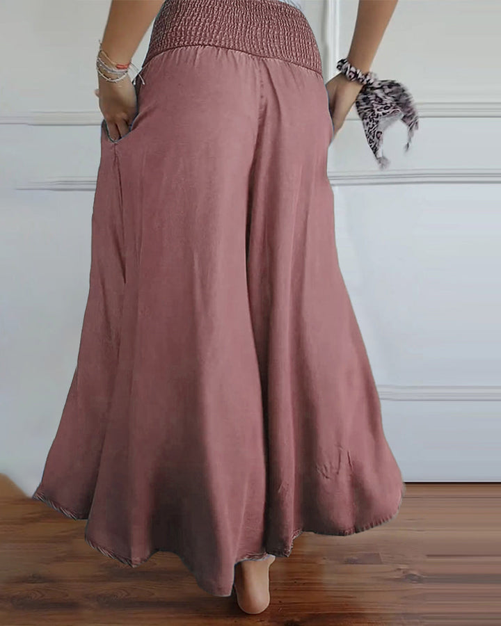 Reina - Relaxed Fit Wide-Leg Pants