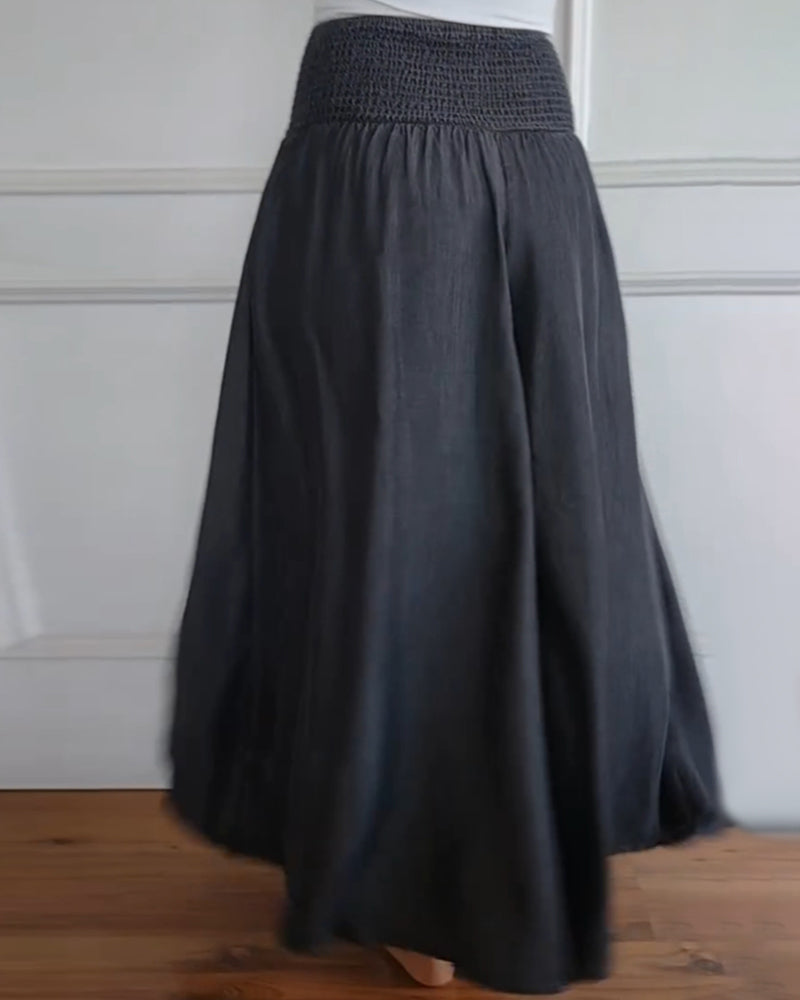 Reina - Relaxed Fit Wide-Leg Pants