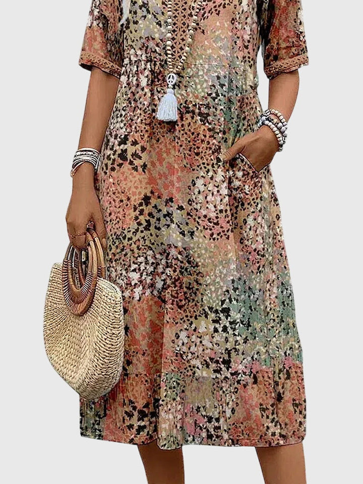 Bella | Chic Floral Midi Dress