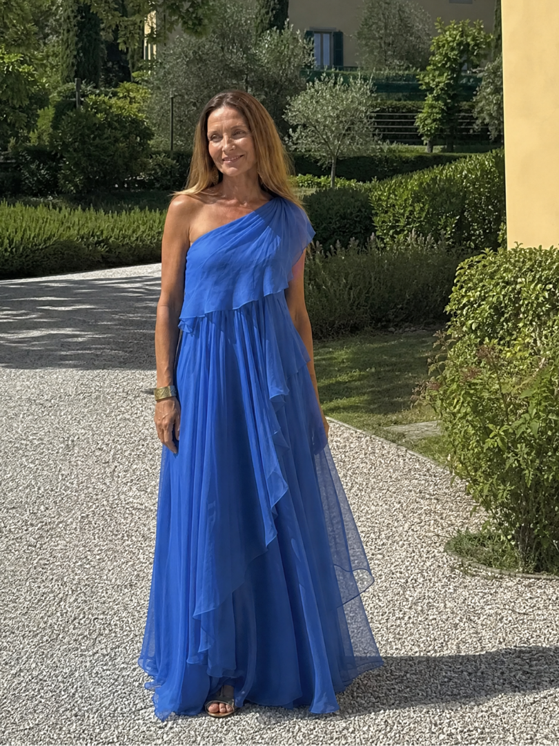 Eliana™ | One-Shoulder Chiffon Maxi Dress