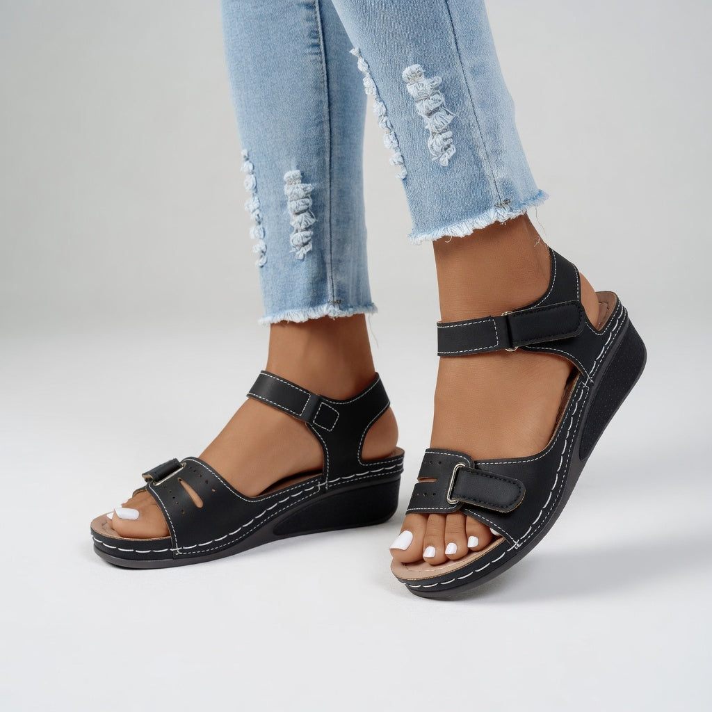 Clothilde™ — Everyday Comfort Natural Fit Wedge Sandal