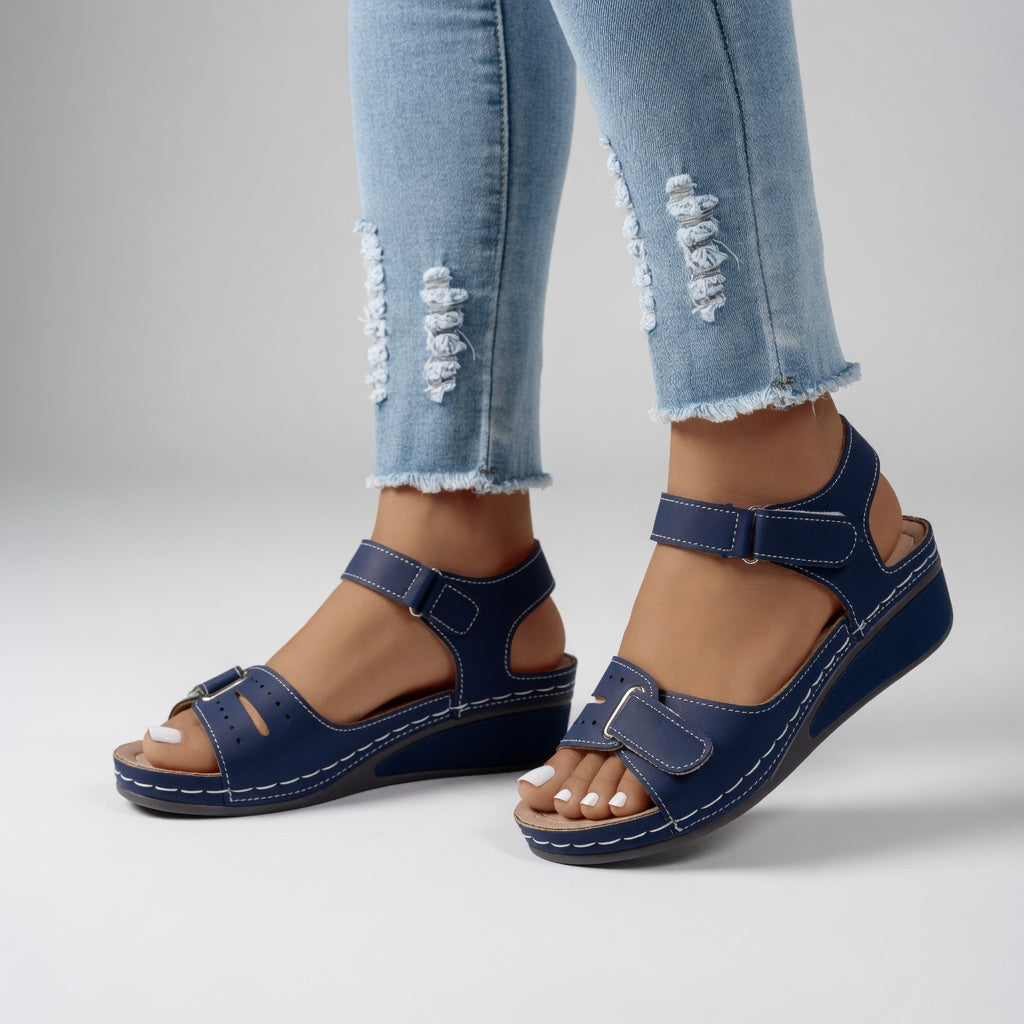 Clothilde™ — Everyday Comfort Natural Fit Wedge Sandal