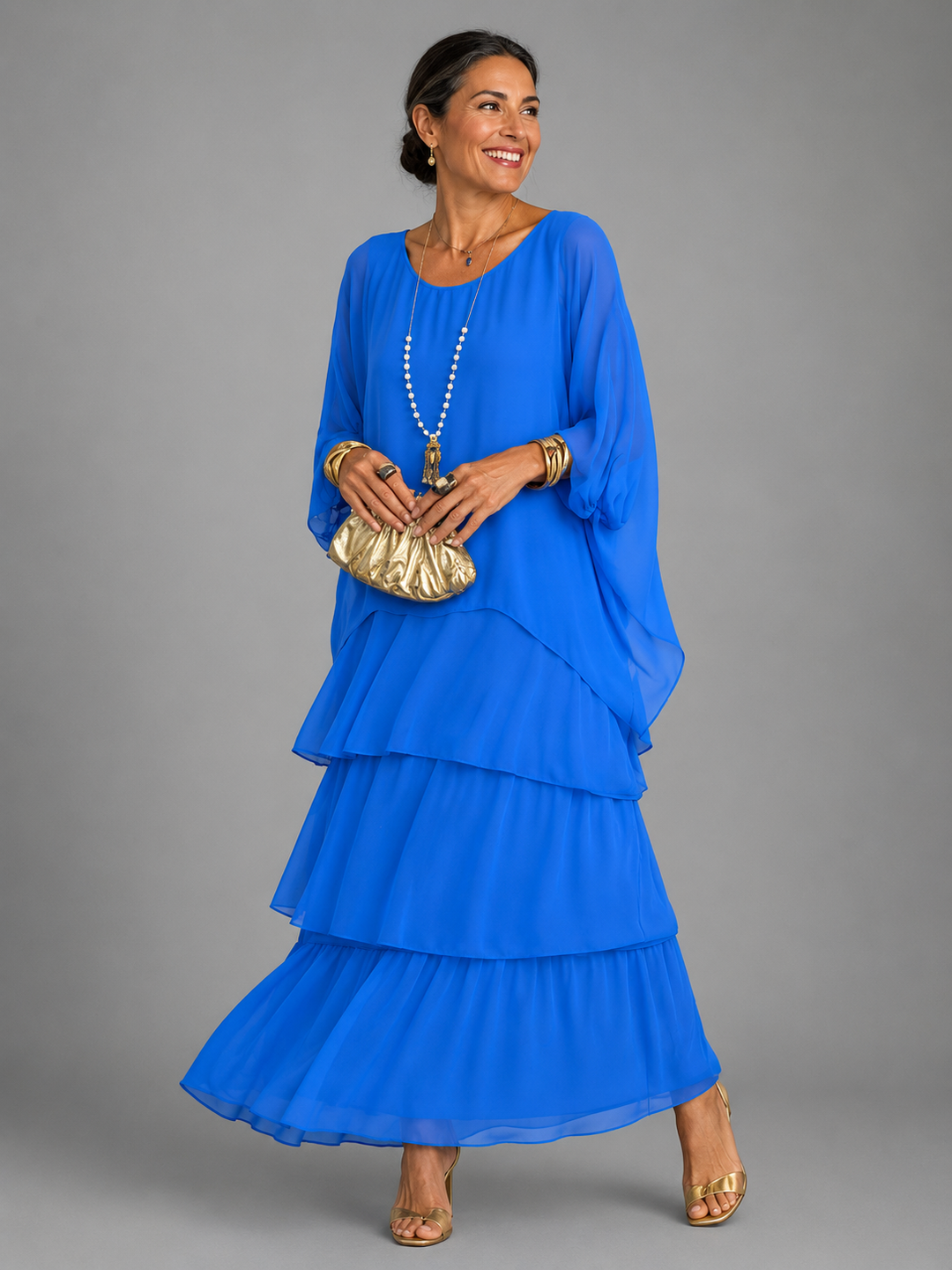 Lara  | Graceful Maxi Dress with Flowing Design