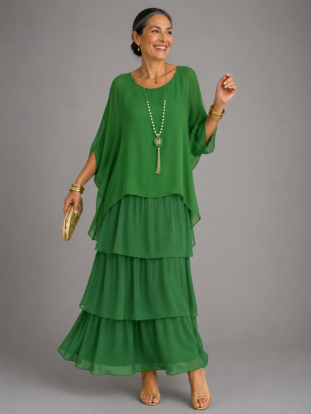 Lara  | Graceful Maxi Dress with Flowing Design
