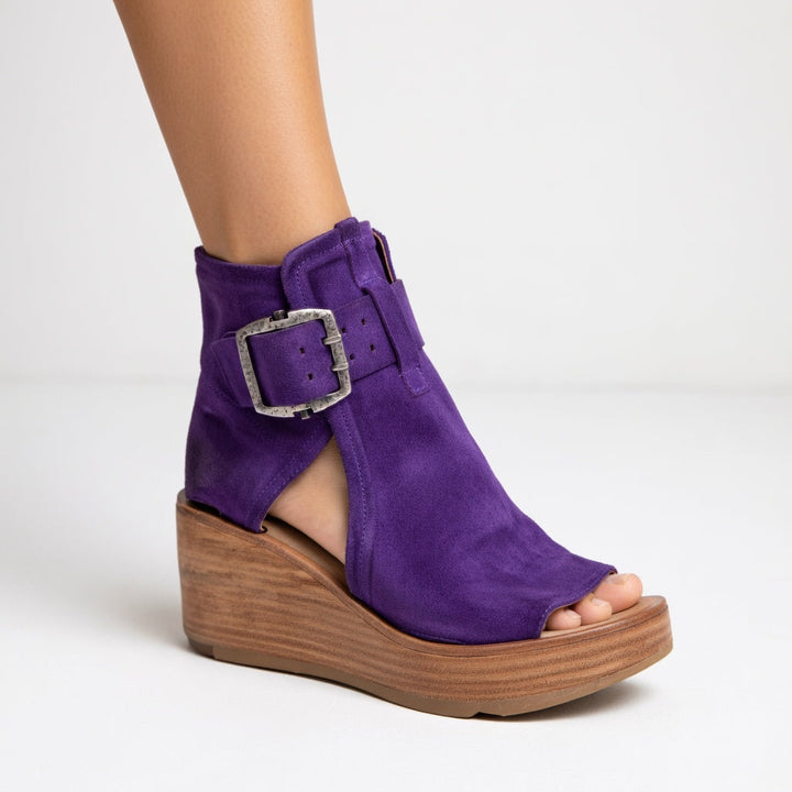 Orélisse™ — Contemporary Open-Toe Wedge Boots