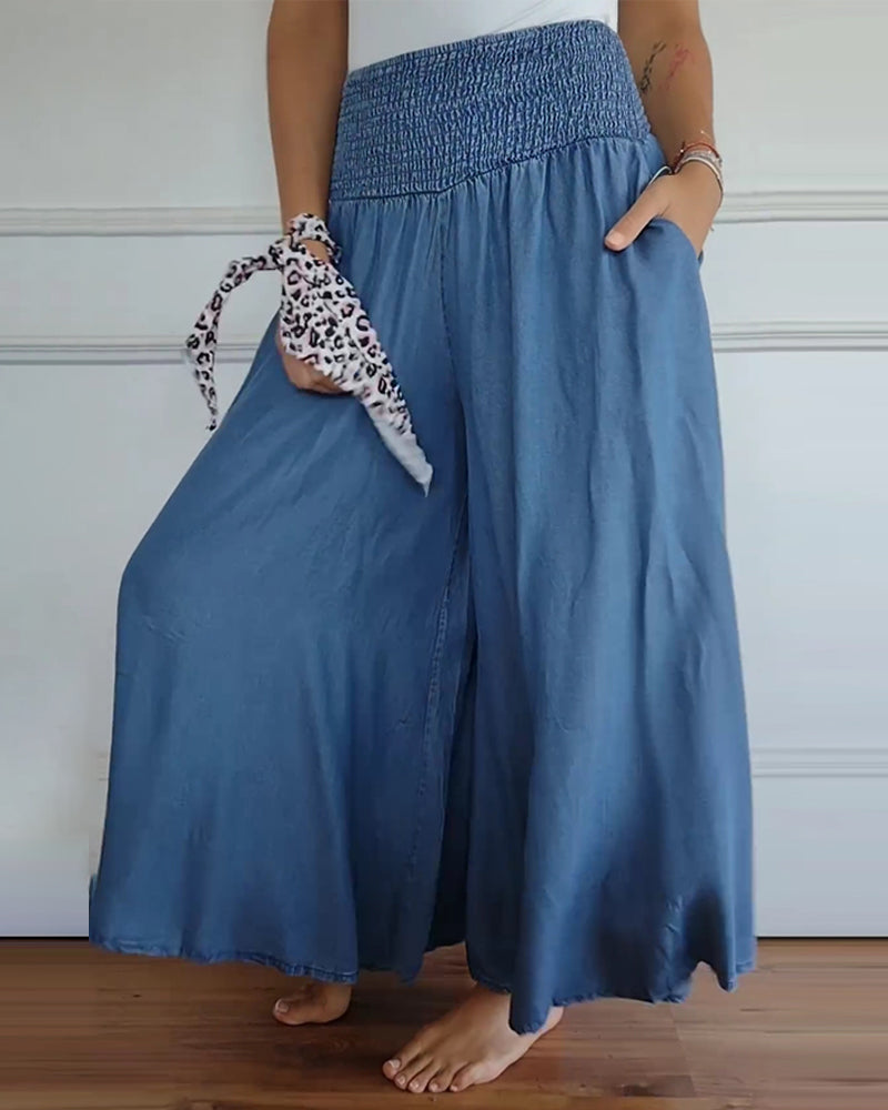 Jasper | Breezy Smocked Waist Trousers