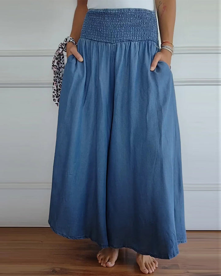 Jasper | Breezy Smocked Waist Trousers