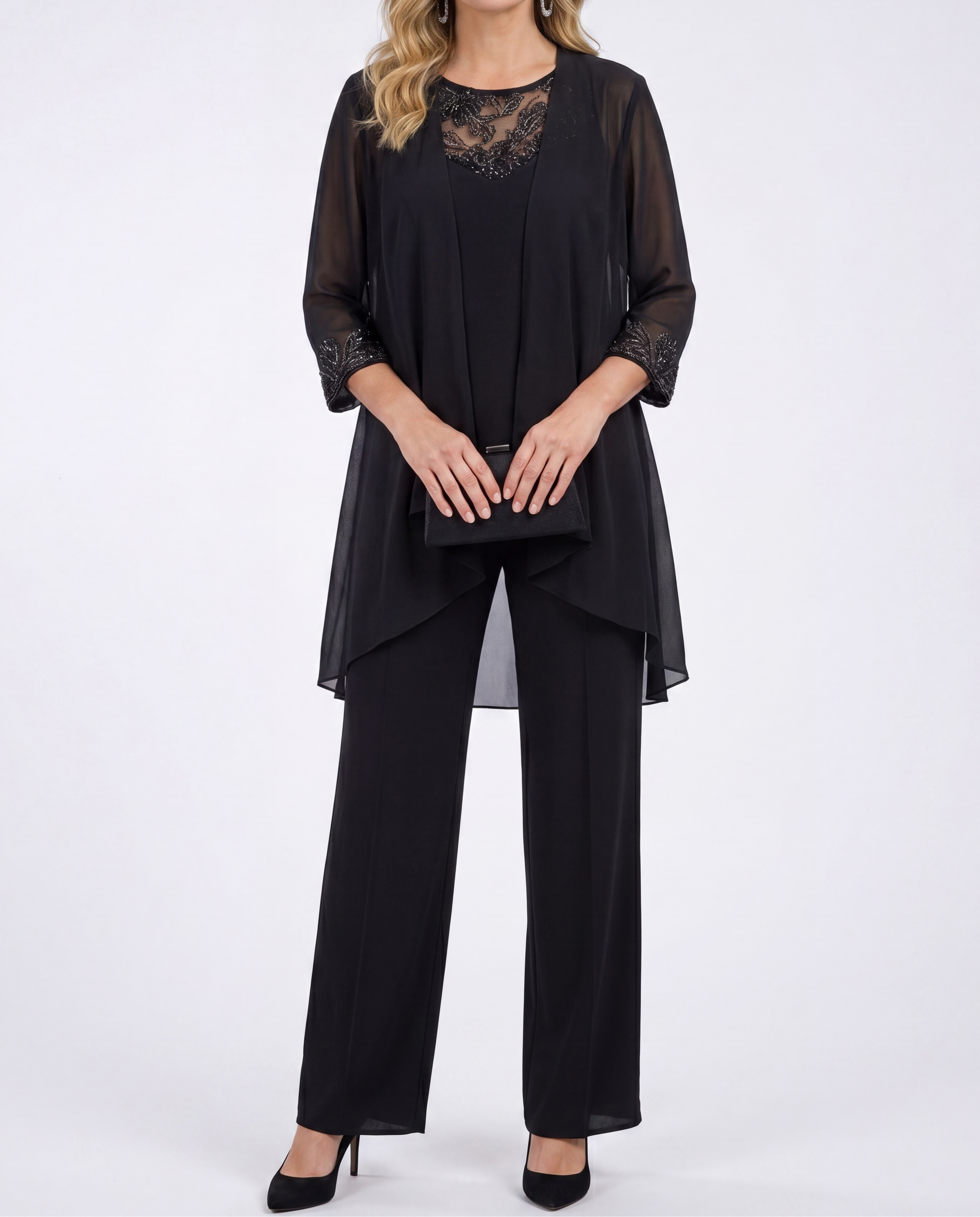 Eleanor™ | Flowing Jacket & Wide-Leg Pant Set