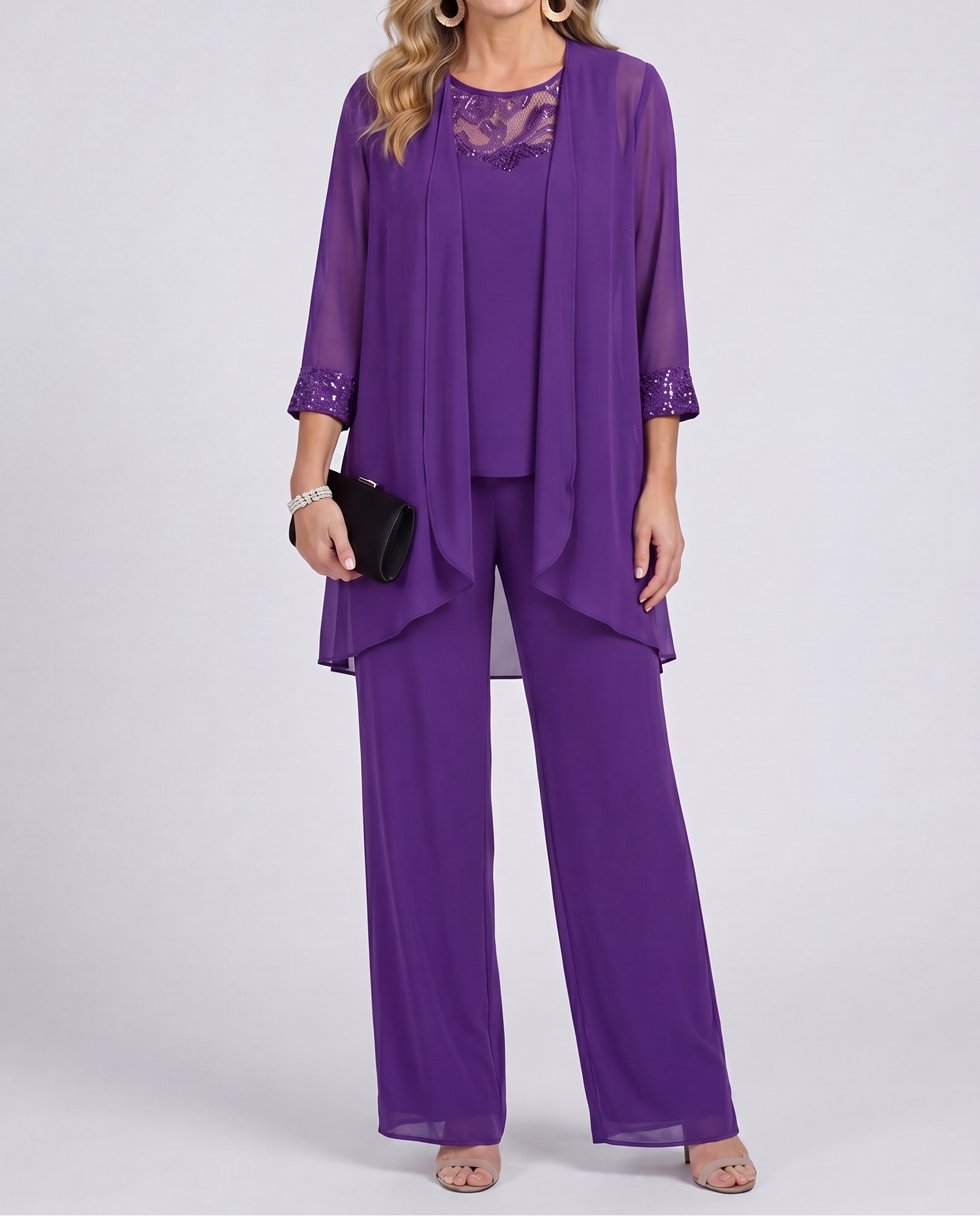 Eleanor™ | Flowing Jacket & Wide-Leg Pant Set