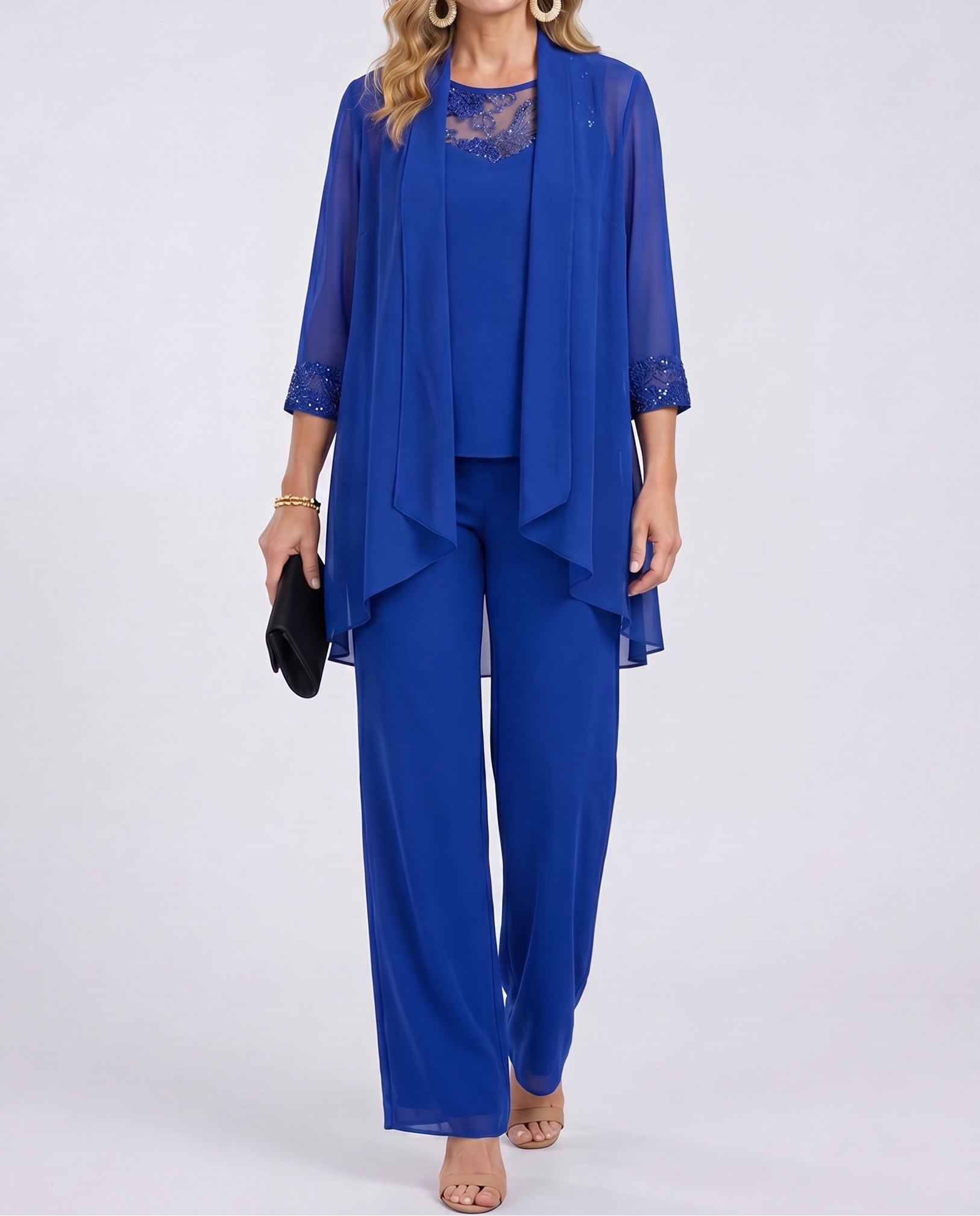 Eleanor™ | Flowing Jacket & Wide-Leg Pant Set
